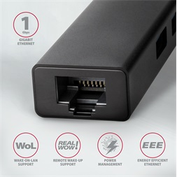 Axagon HMC-GL3A SuperSpeed USB3.2 Gen 1 C HUB + Gigabit LAN