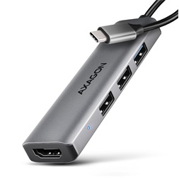 Axagon HMC-H3A USB-C 5Gbps STARTER 4in1 hub