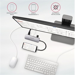 Axagon HMC-HCR3A SuperSpeed USB-C COMBO 5in1 HUB