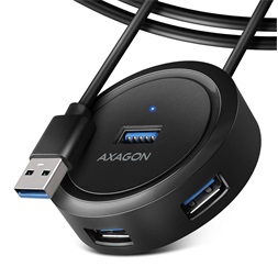 Axagon HUE-P1AL SuperSpeed USB-A ROUND hub