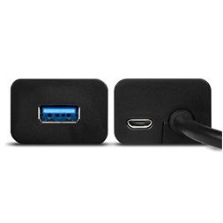 Axagon HUE-S2BP 4 portos USB3.0 gyorstöltő hosszú kábeles HUB tápegységgel