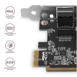 Axagon PCEE-GRF Gigabit Ethernet 1 sávos PCI-Express kártya