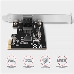 Axagon PCEE-GRL Gigabit Ethernet PCI-Express hálózati kártya