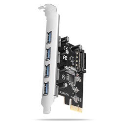 Axagon PCEU-430RS 4x USB-A 5Gbps port PCI-Express kártya