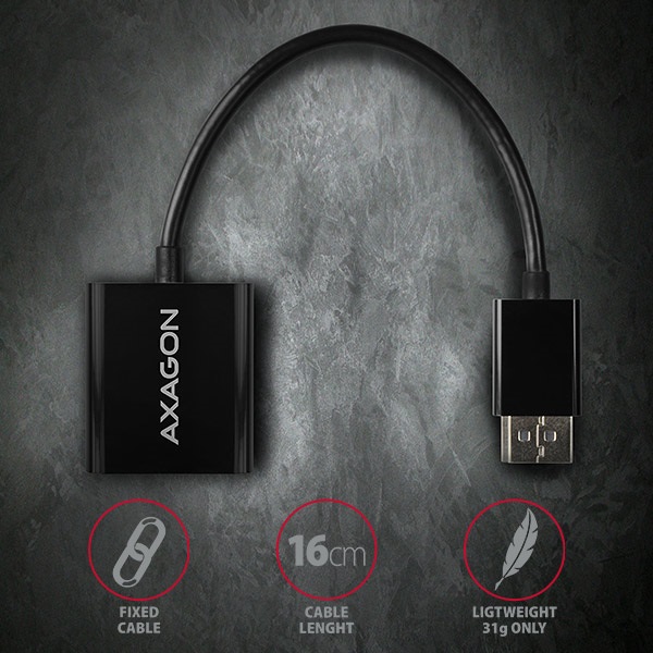 Axagon RVD-VGN Displayport - VGA adapter