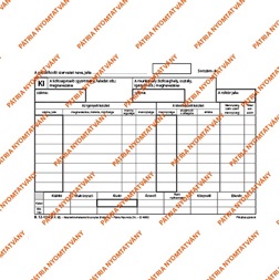 B.12-114/V A5 25x4lapos fekvő "Készletkivételezési bizonylat" nyomtatvány