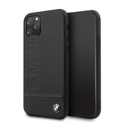 BMW Logo Imprint iPhone 11 Pro Max fekete keménytok