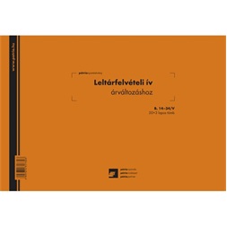 B.14-34 "Leltárfelvételi ív árváltozáshoz" nyomtatvány