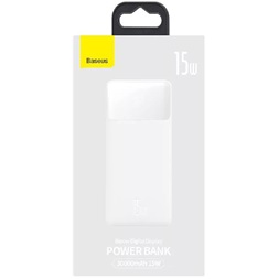 Baseus Bipow 30000mAh fehér powerbank