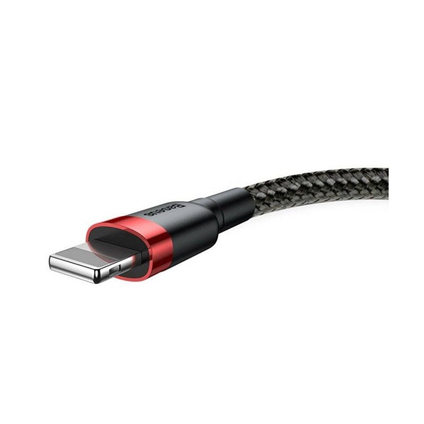 Baseus CALKLF-R91 Cafule 3m USB/Lightning fekete-piros adat és töltőkábel