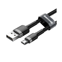 Baseus CAMKLF-BG1 microUSB 1m szürke-fekete kábel