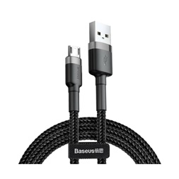 Baseus CAMKLF-BG1 microUSB 1m szürke-fekete kábel