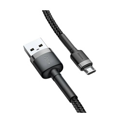 Baseus CAMKLF-BG1 microUSB 1m szürke-fekete kábel