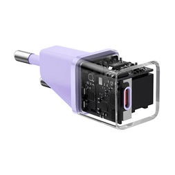 Baseus CCGN050105 Mini GaN5 20W lila hálózati töltő adapter