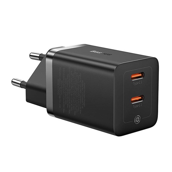 Baseus CCGP180101 GaN5 40W fekete hálózati töltő adapter