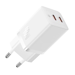 Baseus CCGP180102 GaN5 40W fehér hálózati töltő adapter