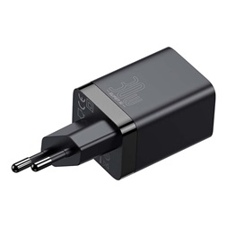 Baseus CCSUPP-E01 Super Si Pro 30W USB/USB C fekete gyorstöltő