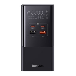 Baseus E00023609113-00 PowerCombo 100W fekete hálózati töltő és elosztó