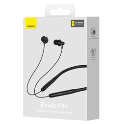 Baseus NGPB010001 Bowie P1x In-ear Neckband vezeték nélküli Bluetooth fekete fülhallgató