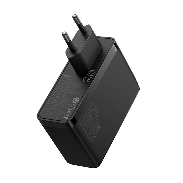 Baseus P10110825113-00 GaN5 Pro 160W fekete hálózati gyorstöltő adapter