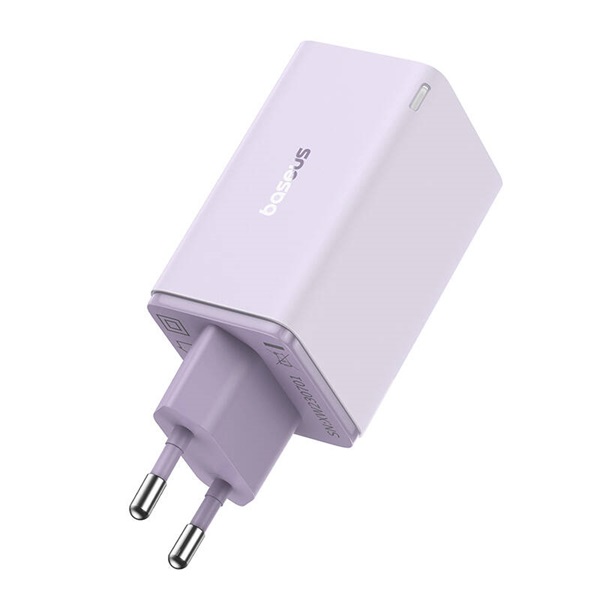 Baseus P10162701533-00 GAN6 Pro 65W lila hálózati gyorstöltő adapter