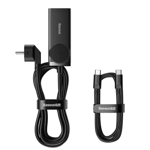 Baseus PSZM000401 GaN3 Pro 100W 2xUSB/2xUSB C/AC fekete töltő