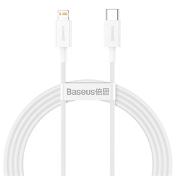 Baseus Superior Series PD 20W 1,5m USB-C - Lightning fehér kábel