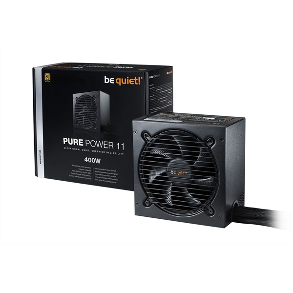 Be Quiet! PURE POWER 11 400W 80+ Gold ventillátorral dobozos tápegység