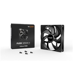 Be Quiet! PURE WINGS 3 PWM (1200rpm, 21,9dB) 140mm fekete ventilátor