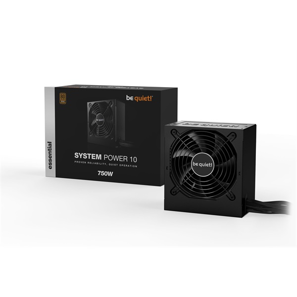 Be Quiet! SYSTEM POWER 10 750W 80+ Bronze ventillátorral dobozos tápegység