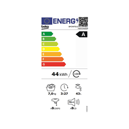 Beko BM3WFSU37413WPBB1 7 kg elöltöltős mosógép