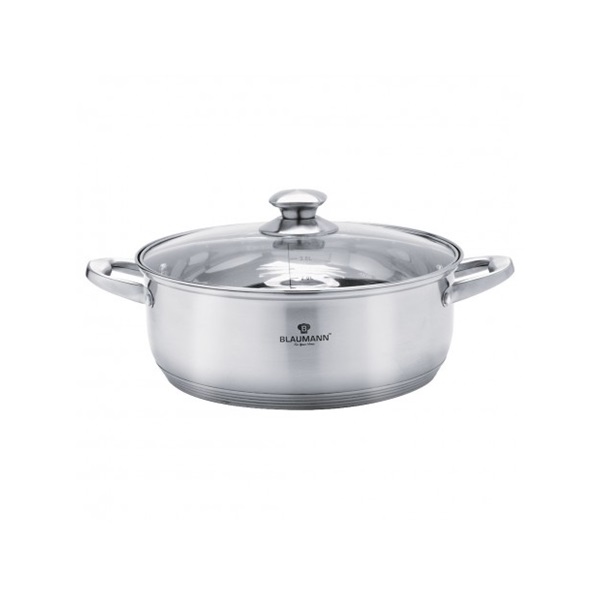 Blaumann BL-3308A 2L Satin Gourmet Line 20 cm fedővel, alacsony lábas