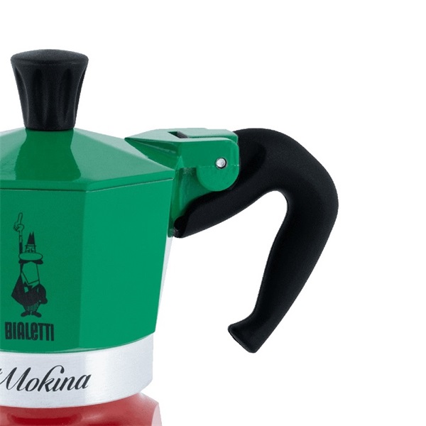 Bialetti La Mokina Italia fél adagos trikolor kotyogós kávéfőző