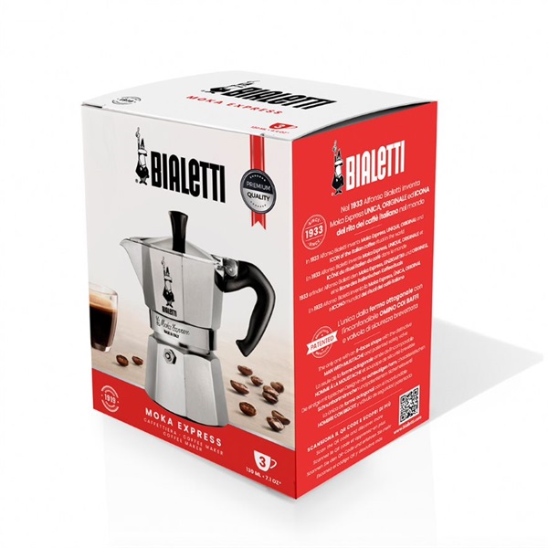 Bialetti Moka Express inox 18 személyes kotyogós kávéfőző