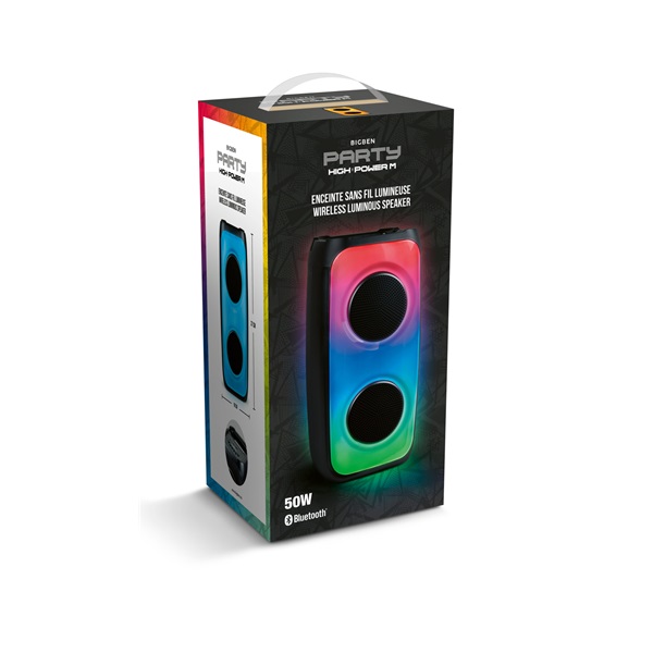 BigBen 2809254 Party High Power M 50W vezeték nélküli világító Bluetooth hangszóró