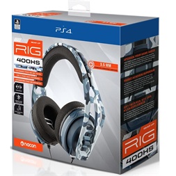 Nacon 2807092 RIG 400 HS PS4 kék terepmintás headset