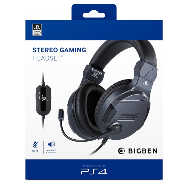 Nacon 2806206 V3 PS4/PC sztereo titánszürke gamer headset