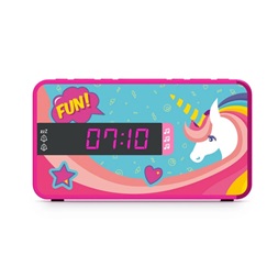 Bigben Kids Unicorn Dual ébresztőóra cserélhető előlappal