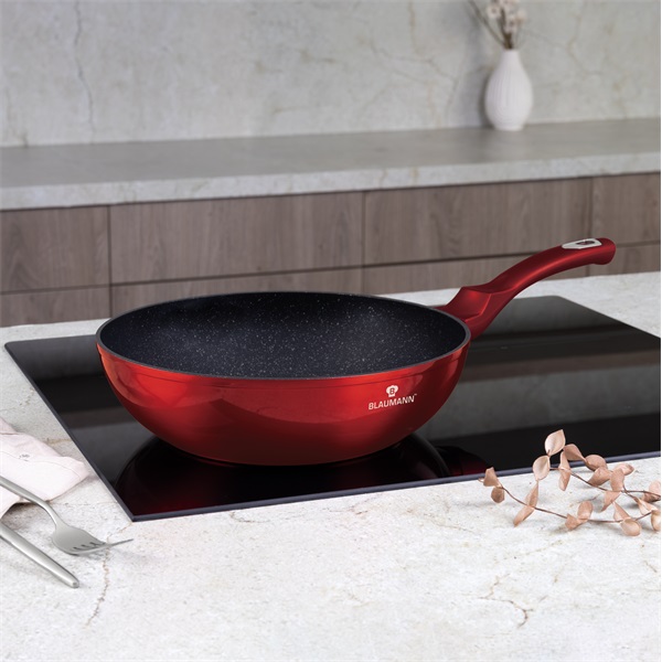 Blaumann BL-3983 Burgundy Collection 28 cm wok