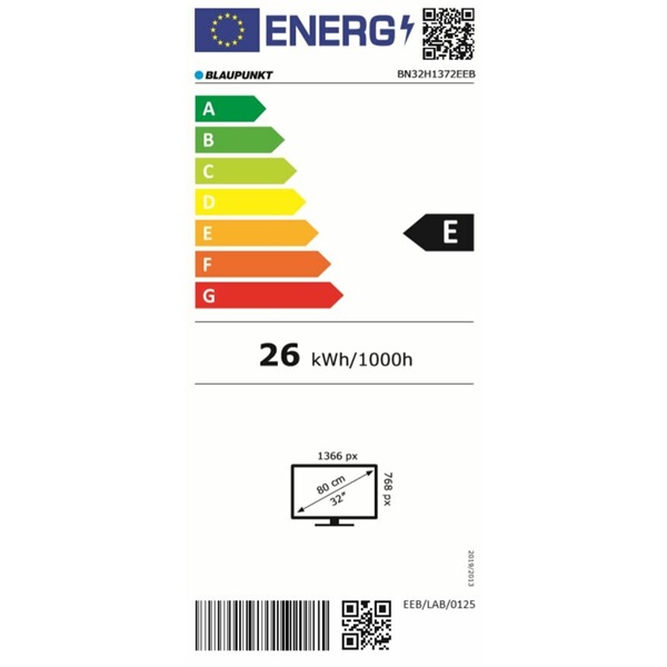 Blaupunkt 32" BN32H1372EEB HD Ready LED TV