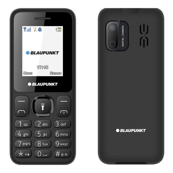 Blaupunkt V18 1,8" fekete mobiltelefon + Yettel Express hangjegy extra feltöltőkártya