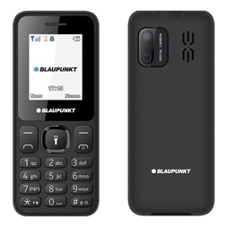 Blaupunkt V18 1,8" fekete mobiltelefon + Yettel Express hangjegy extra feltöltőkártya