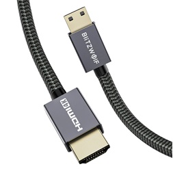 BlitzWolf BW-HDC4 1,2m 4K HDMI-mini HDMI fekete kábel