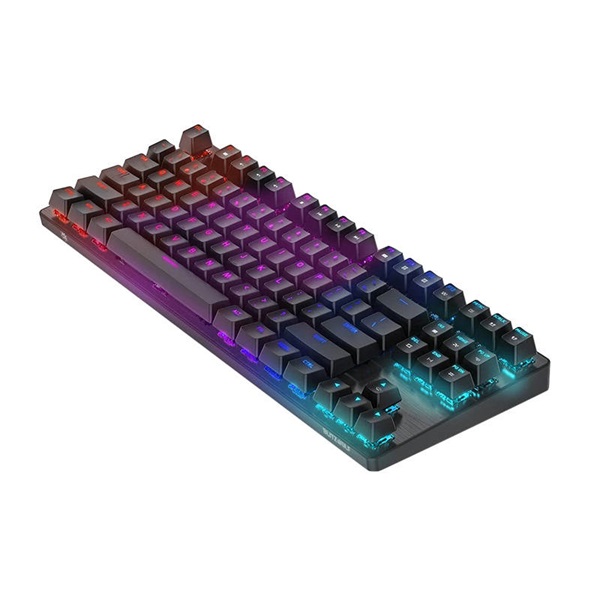 BlitzWolf BW-KB2 Black-Blue RGB fekete mechanikus (blue switch) gamer billentyűzet, angol