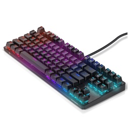 BlitzWolf BW-KB2 Black-Red RGB fekete mechanikus (red switch) gamer billentyűzet, angol