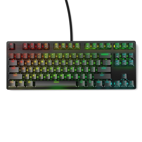 BlitzWolf BW-KB2 Black-Red RGB fekete mechanikus (red switch) gamer billentyűzet, angol