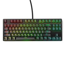 BlitzWolf BW-KB2 Black-Red RGB fekete mechanikus (red switch) gamer billentyűzet, angol