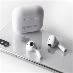 Boompods Compact Buds True Wireless Bluetooth fehér fülhallgató