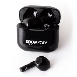 Boompods Compact Buds True Wireless Bluetooth fekete fülhallgató