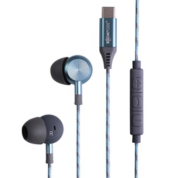 Boompods Digibuds jégkék Type-C mikrofonos fülhallgató